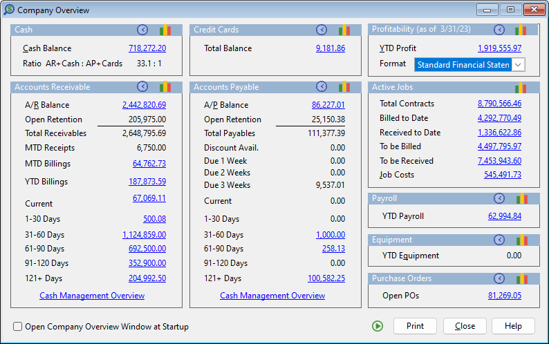 Main Payroll Menu showing some of the available payroll processes