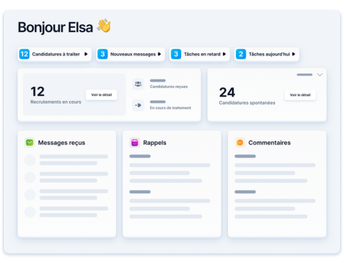 Taleez screenshot: Taleez ATS applicant tracking system dashboard
