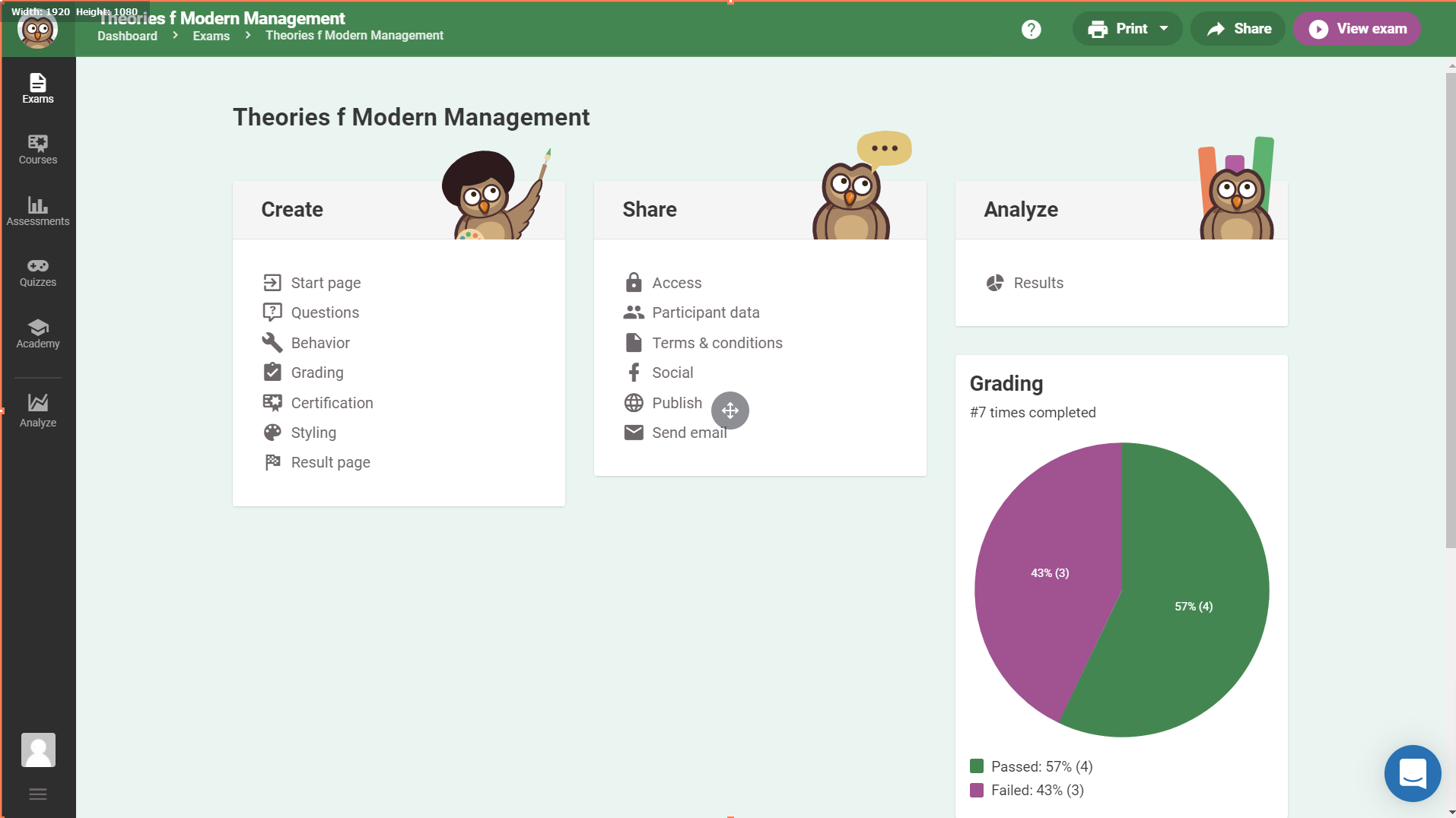 Easy LMS Software - EasyLMS dashboard