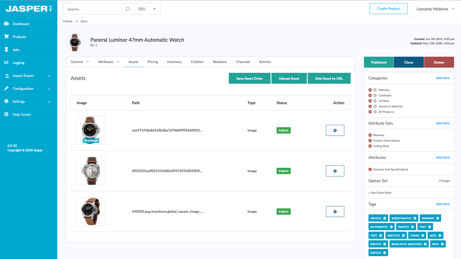 Jasper PIM Software - Product Listing Management