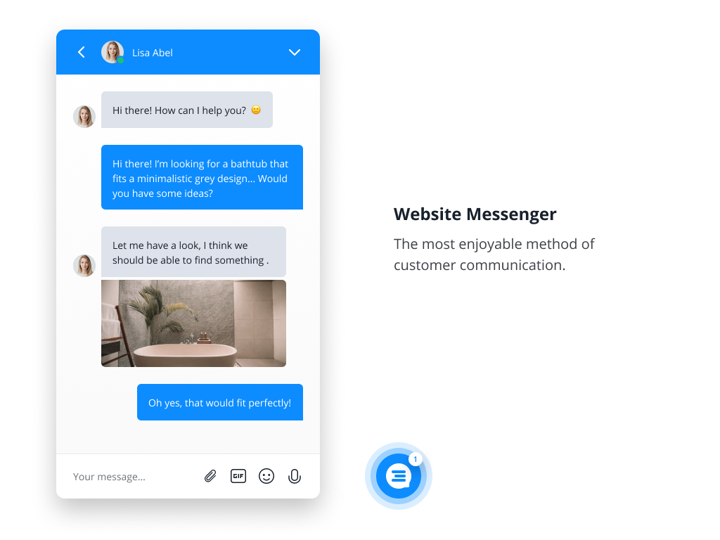 The innovative Userlike Website Messenger