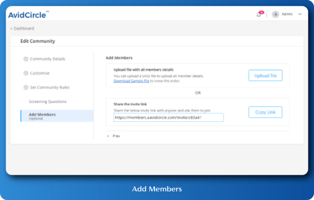 Add existing members or recruit new members to your community