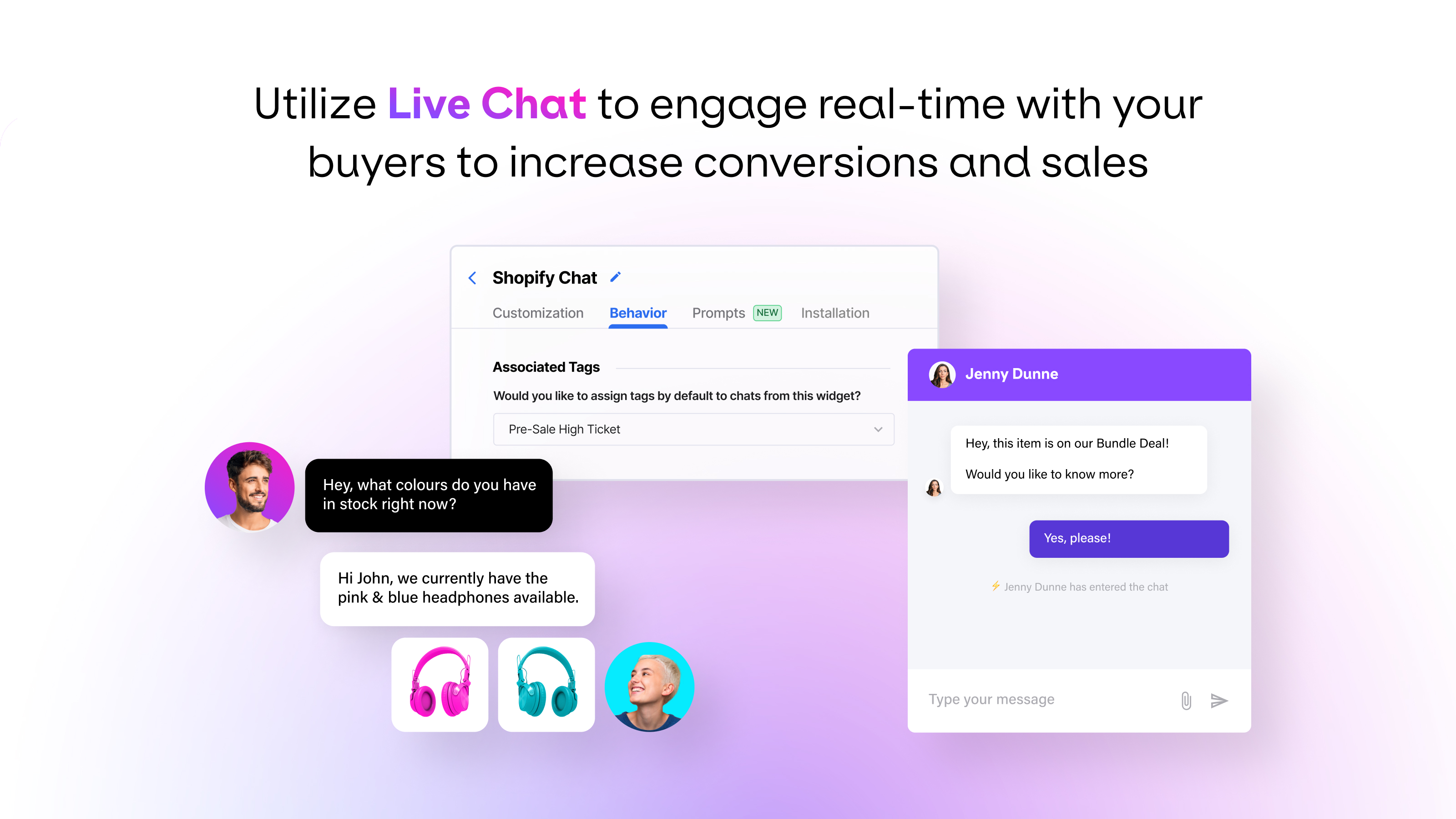 Use Live Chat and it’s additional features, such as chat prompts and self-service links, to boost your business and build better relationships.