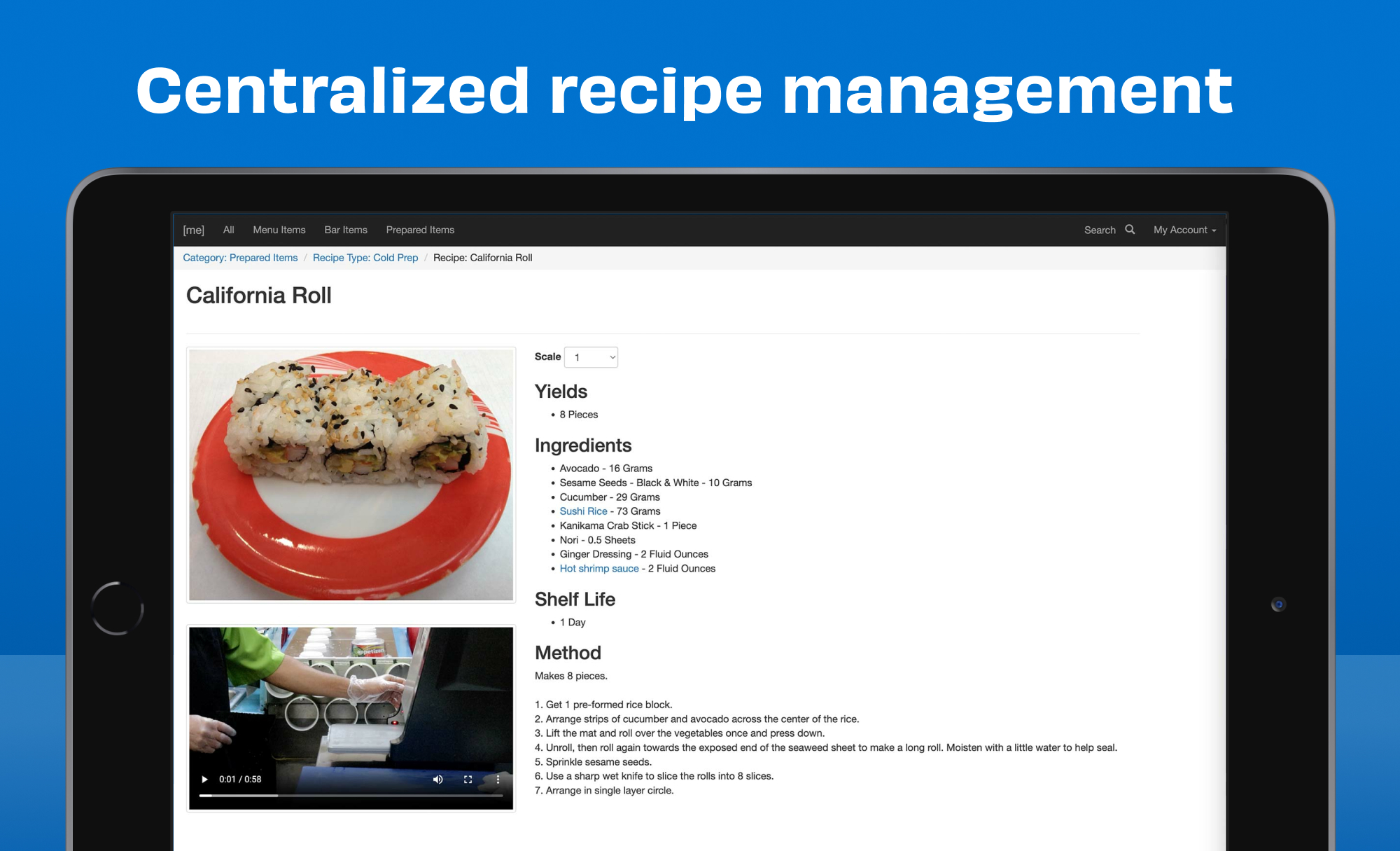 MarginEdge’s recipe management is a centralized solution that calculates plate costs, automatically updates ingredient prices for you, and provides a single, shared playbook for your entire team, even if you have multiple locations.