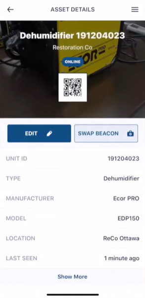 Kahi screenshot: Kahi asset details 