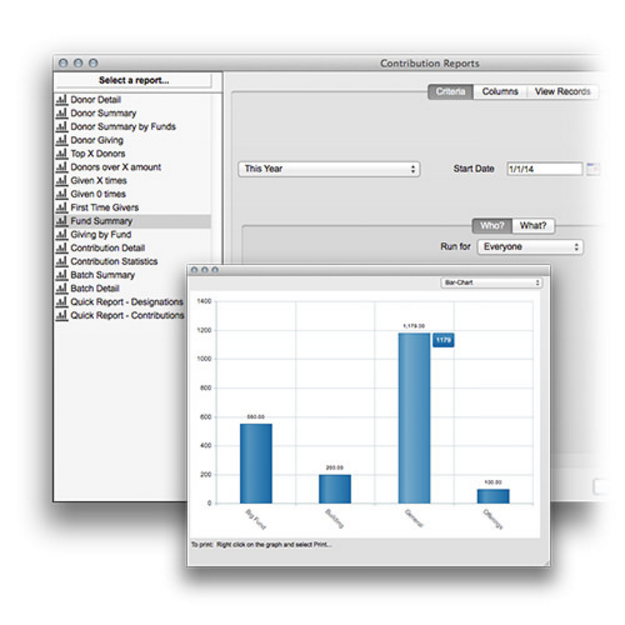 Roll Call offers standard reports which can be customized and downloaded in multi format