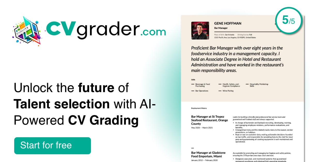 Unlock the future of talent selection with AI powered CVV Grading