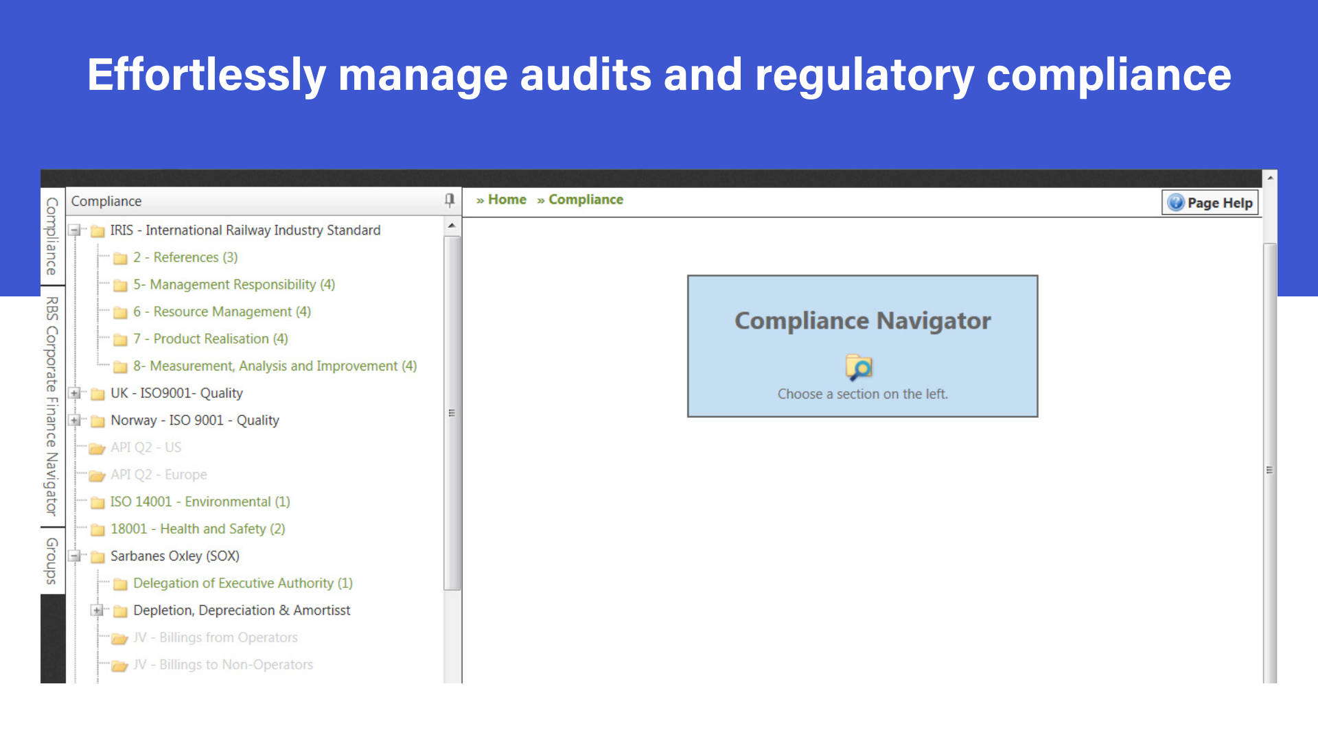 Agility System Software - Agility System Compliance Navigator