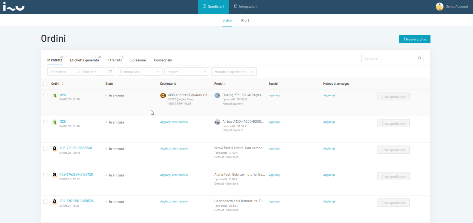 Isendu dashboard
