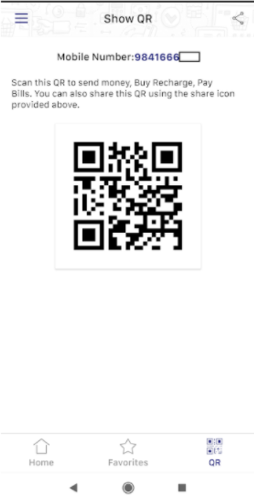 Dynamic QR code for Merchant payments