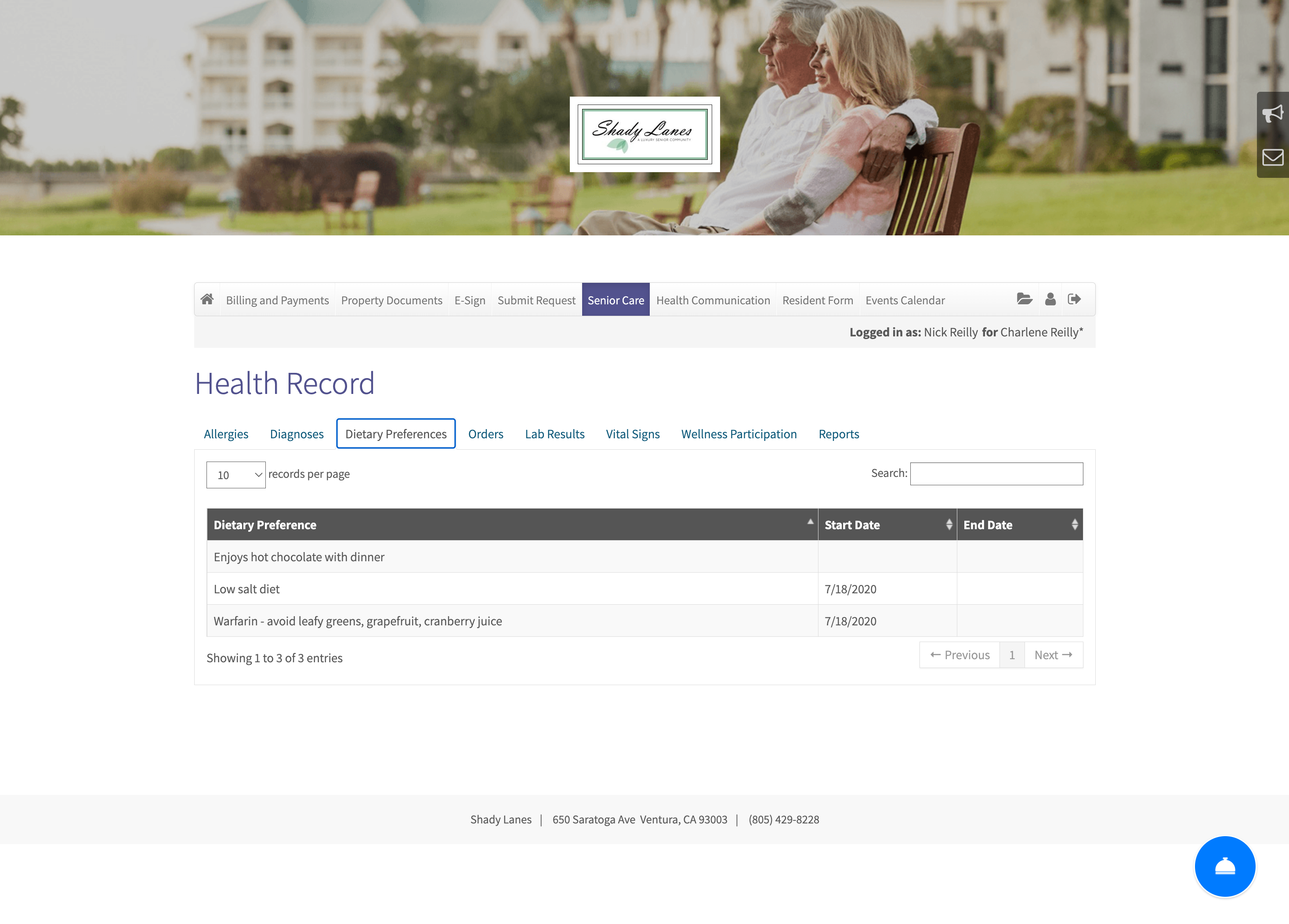 RentCafe Senior Living Portal-Senior Care