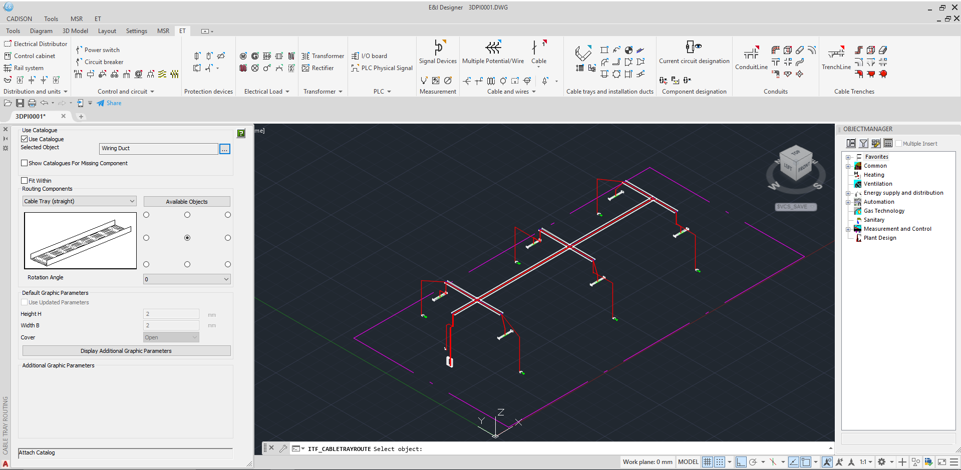 Cadison E&I Designer Software - 3D Modelling in E&I Electrical Designer