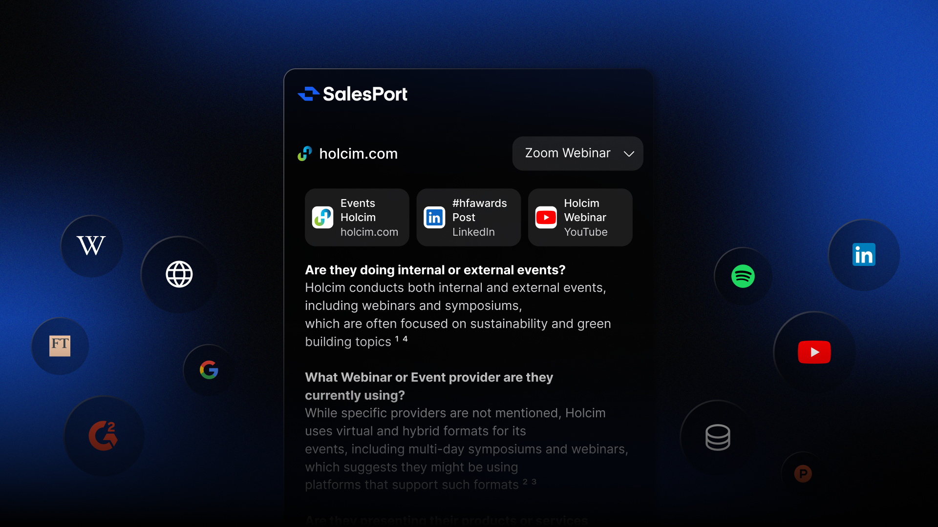 SalesPort Software - SalesPort AI Sales Research Tool in the Chrome extension - thumbnail