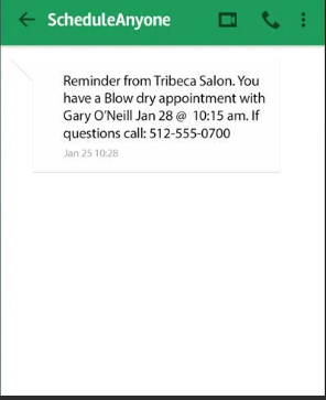 Schedule Anyone SMS reminders