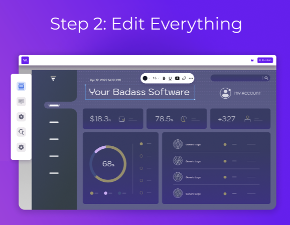 Walnut.io Software - Step 2: Edit eveything