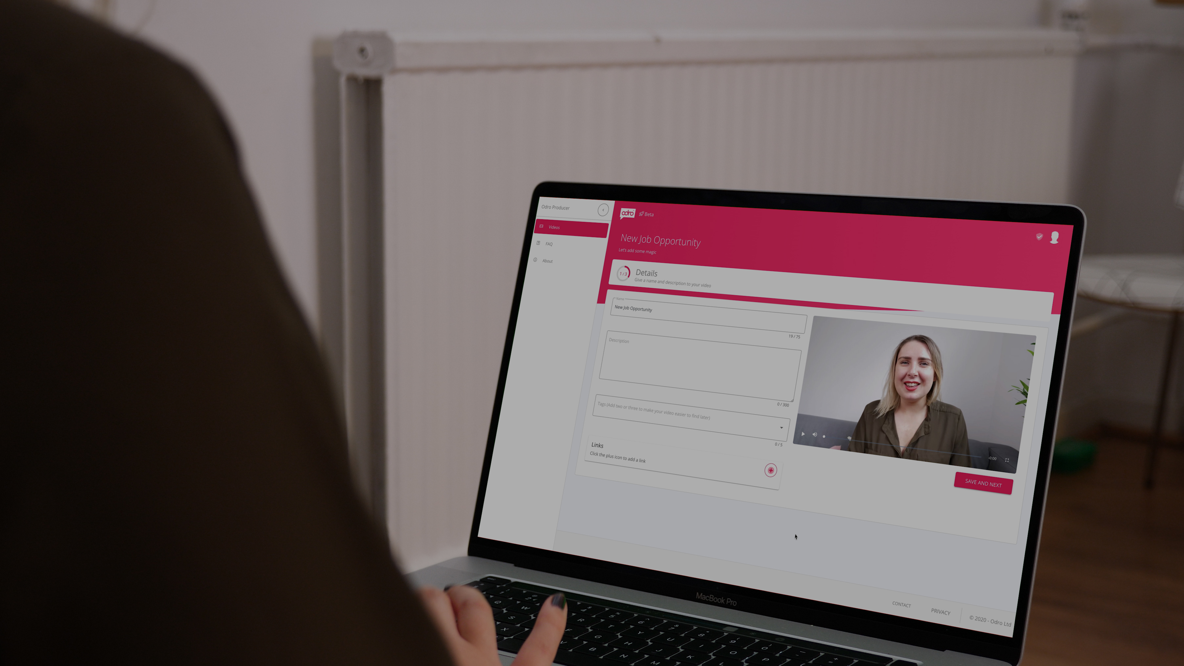 Producer - Create your own eye-catching, professionally edited video content, ready to share in a matter of minutes. Job ads, branding, building your own personal profile; with Odro creating great video content couldn’t be easier.-thumb