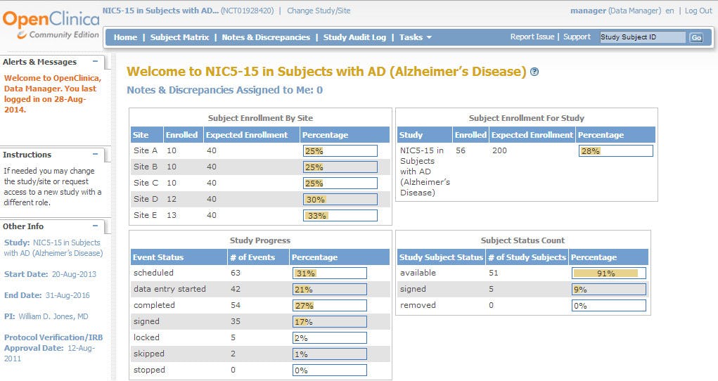 OpenClinica Logiciel - 1