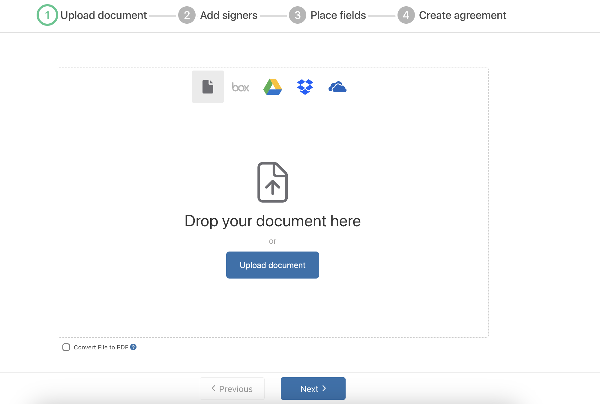 Upload your document