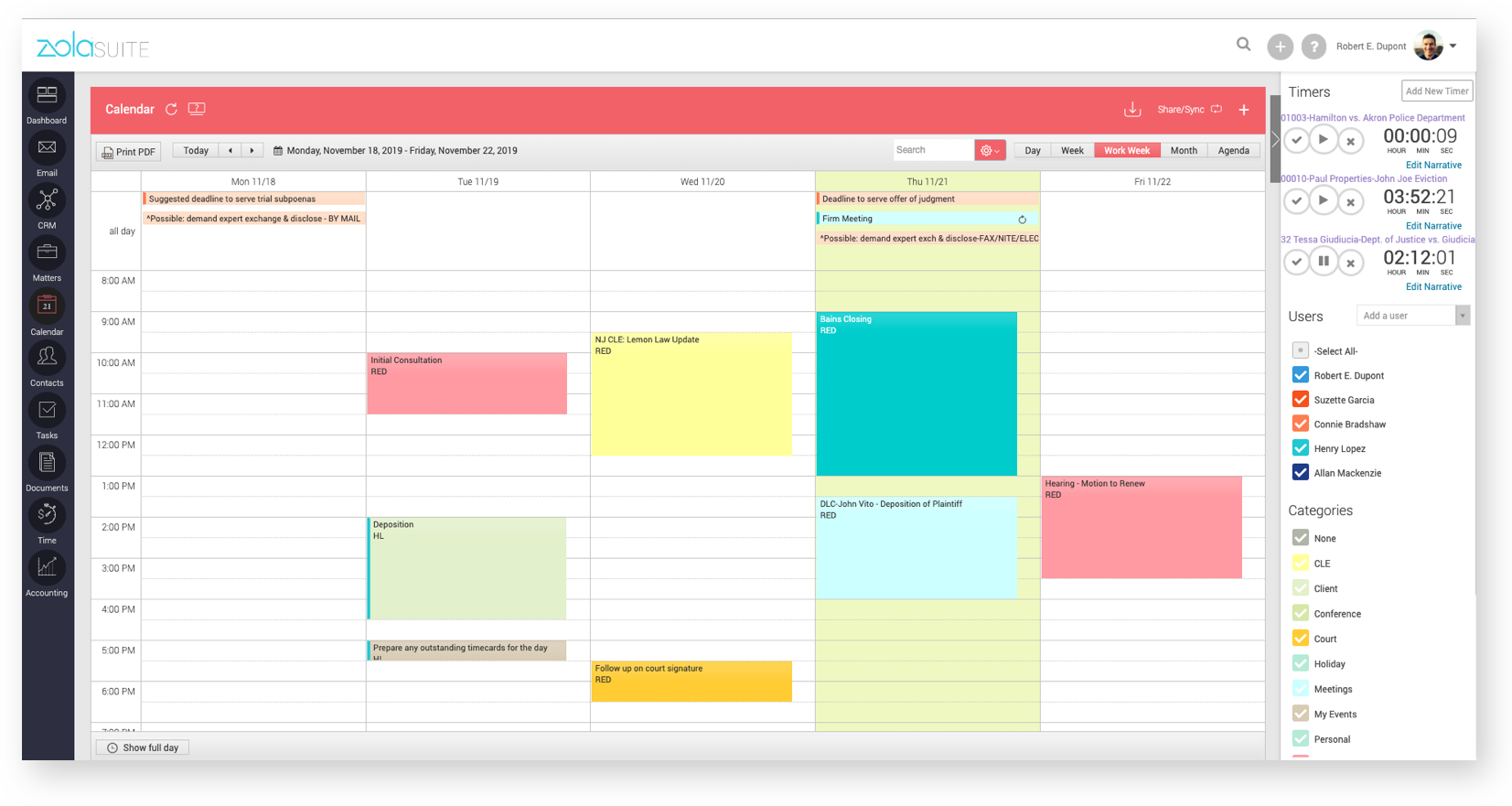 CARET Legal Software - Case-centric and rules-based calendaring so you never miss an important deadline