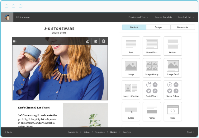 Mailchimp Software - Flexible design
