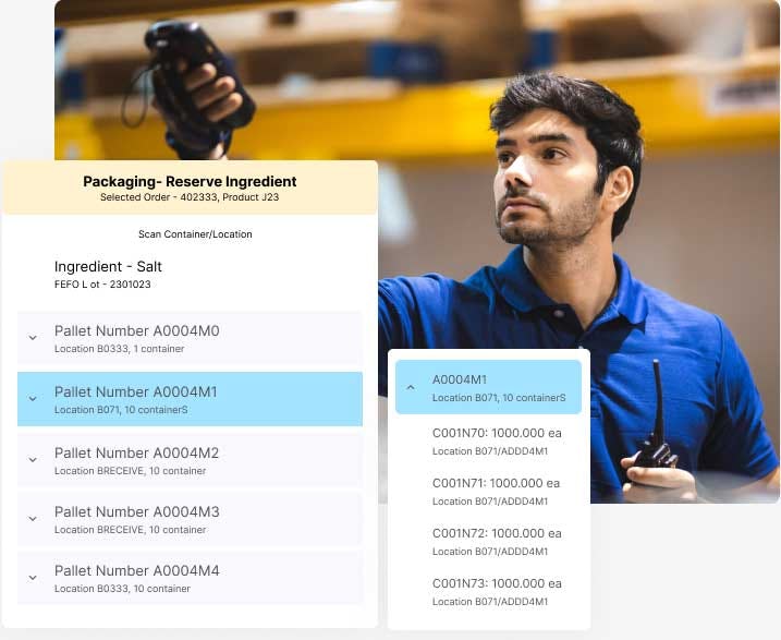 Mar-Kov Software - Mar-Kov's smart warehouse management allows operators to find, stage, and pick items using handheld scanners.