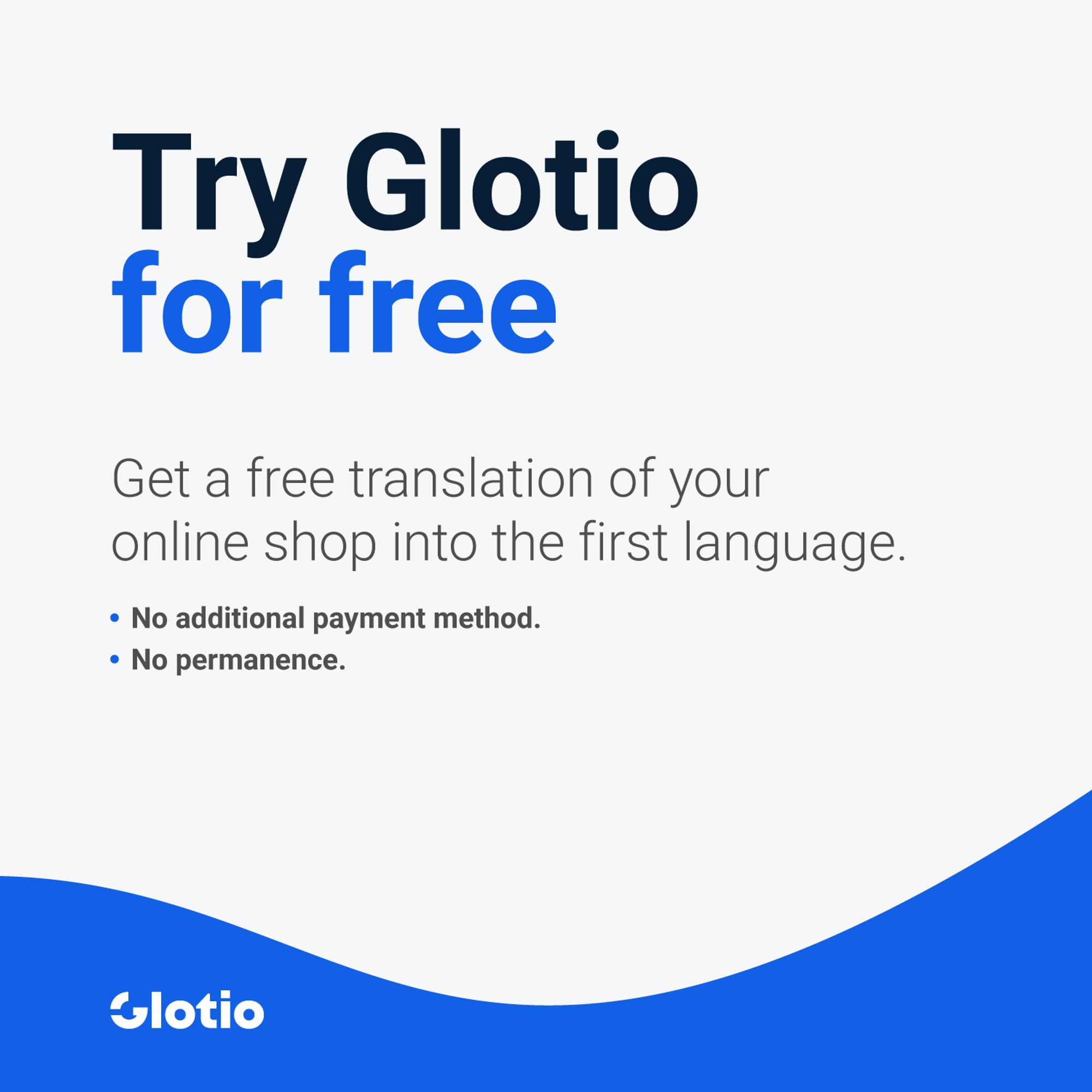 Download the module and install it. After that you create your account. You will receive an email with a link to confirm. Once you did it, you can access in your Glotio account. Put email and password and welcome! The first translation ifs free
