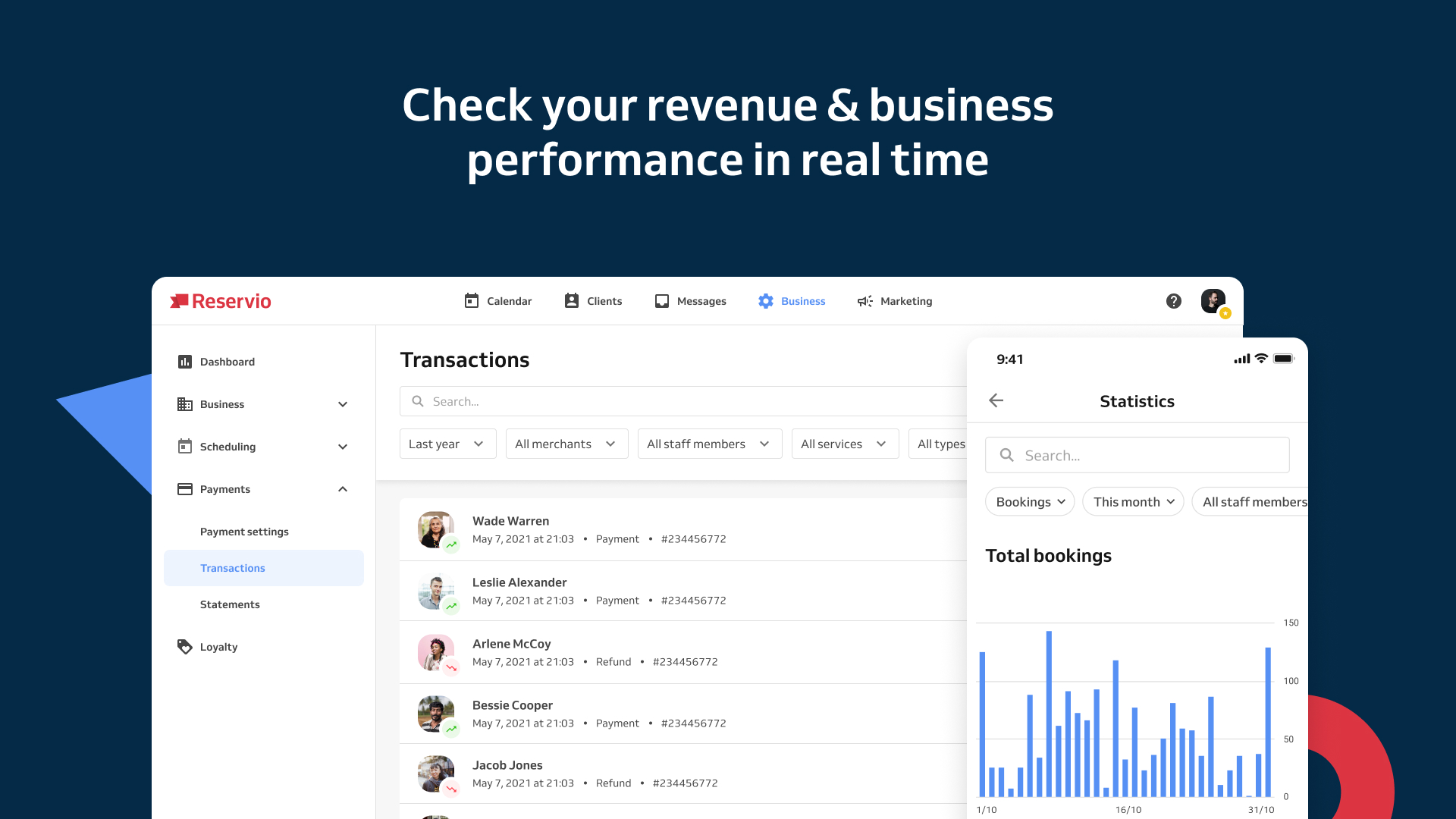 Check your revenue & business performance in real time