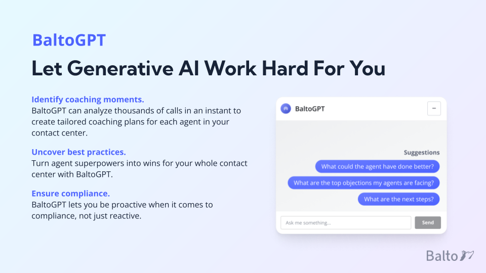 BaltoGPT - Let generative AI work hard for you.