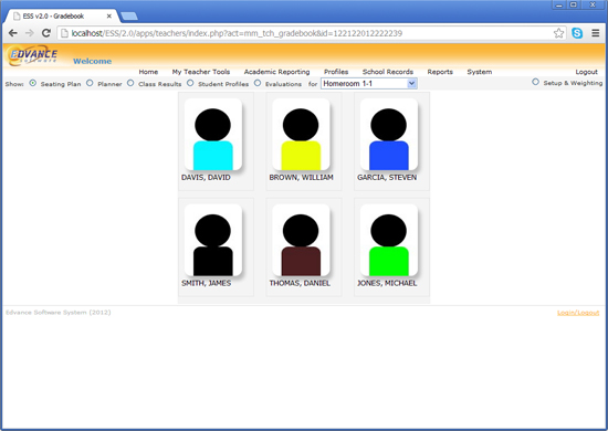 Seating charts