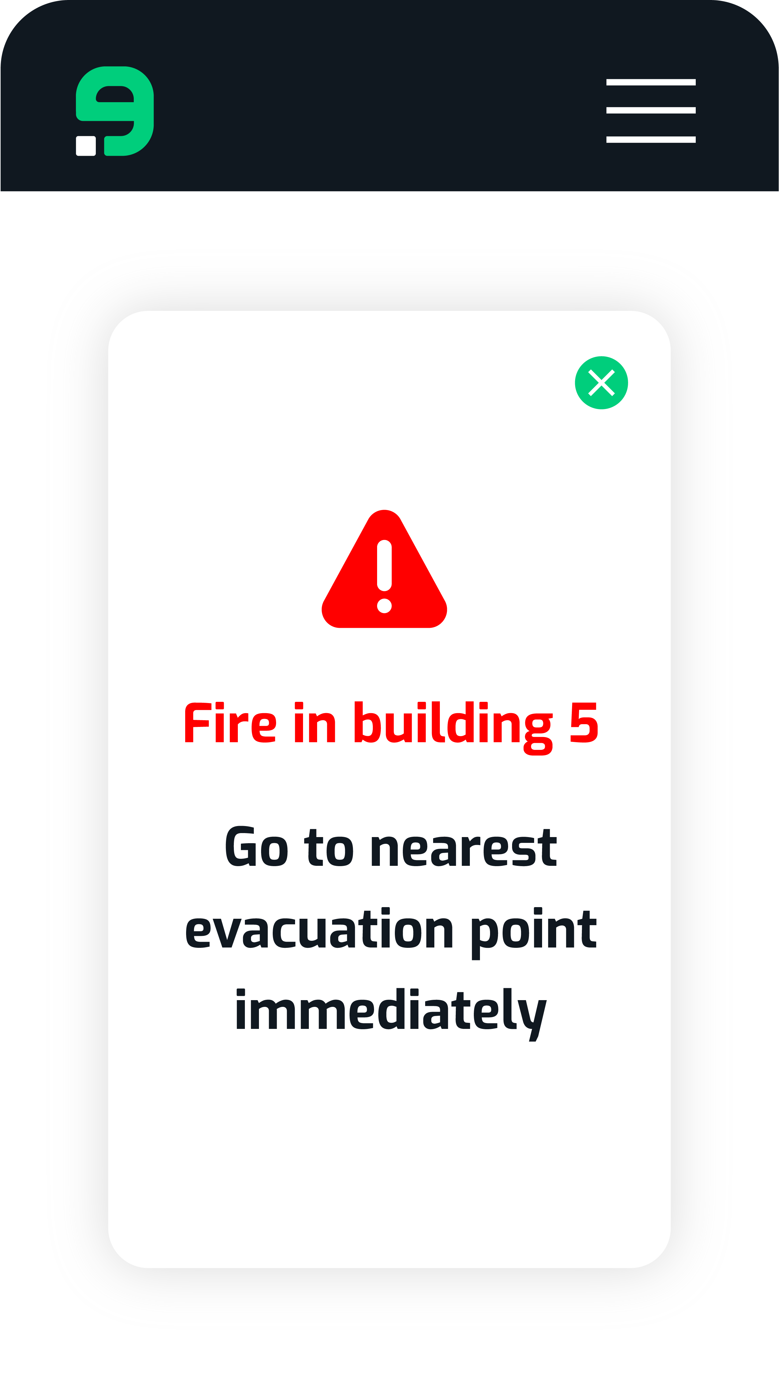 Fire notification - mobile