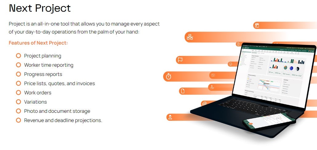 Next One Technology Software - Project is an all-in-one tool that allows you to manage every aspect of your day-to-day operations from the palm of your hand