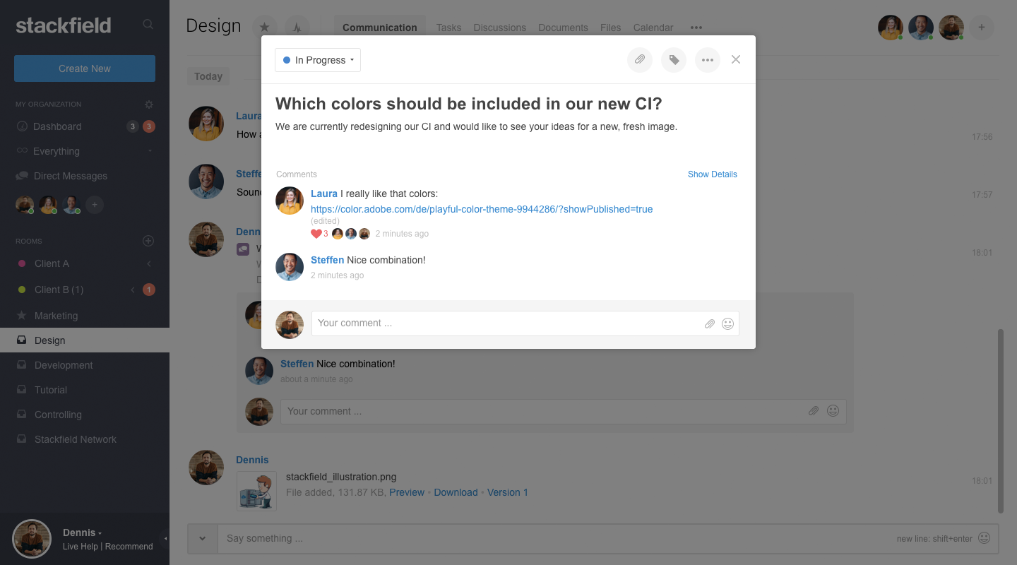 Discussions: responding to chat messages automatically creates a new threaded discussion