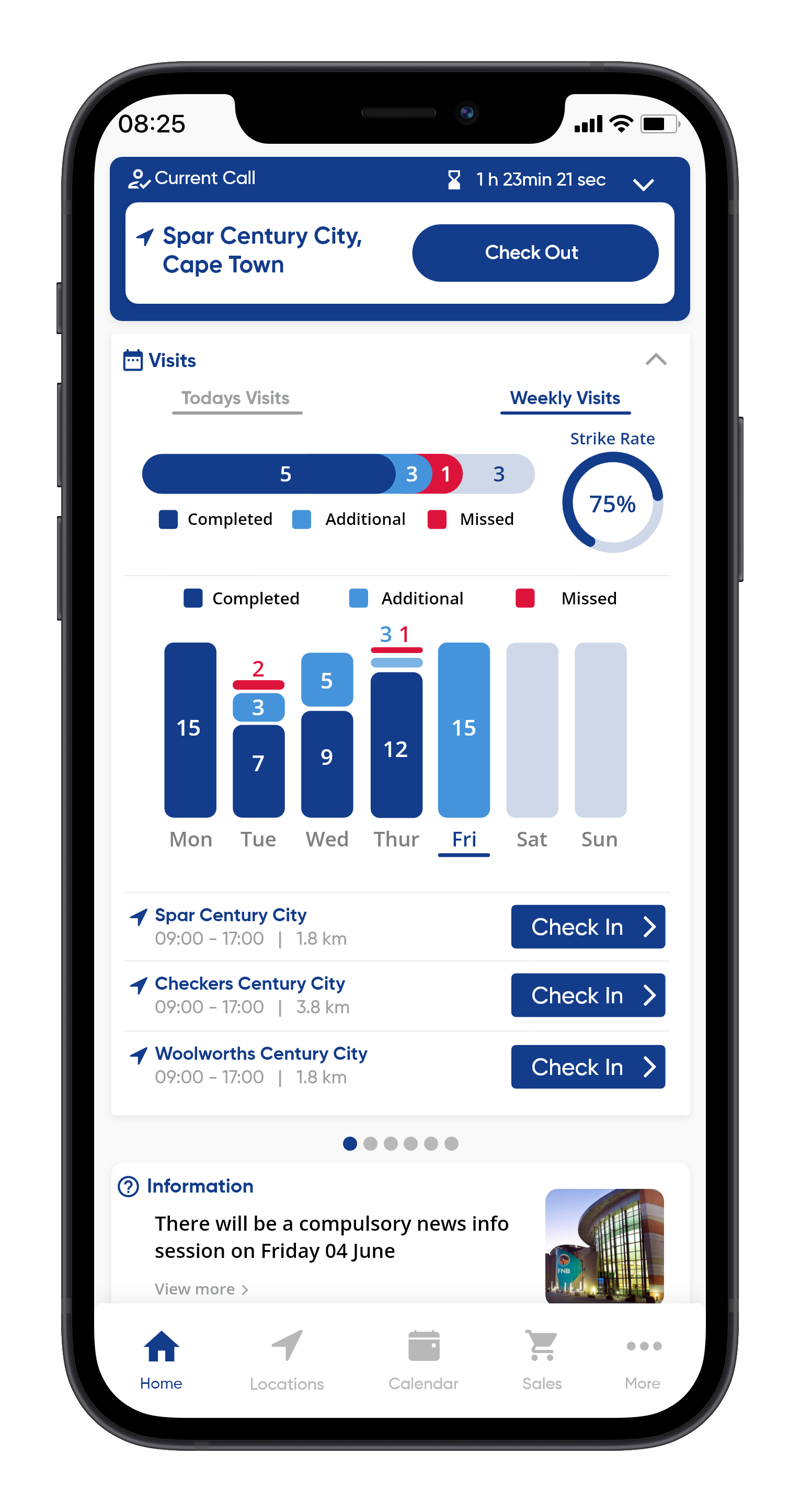 Geo Rep screenshot: Home Dashboard