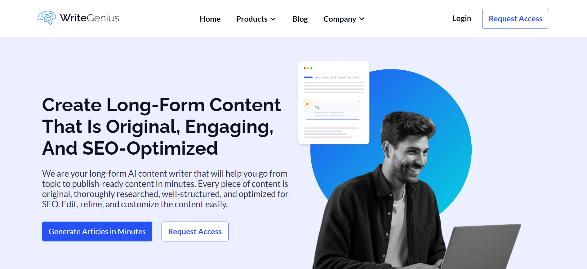 WriteGenius is an innovative AI-powered writing assistant designed for crafting SEO-optimized, engaging long-form content effortlessly. Equipped with a proprietary NLP model, it seamlessly integrates over 150 SEO factors into its content generation.