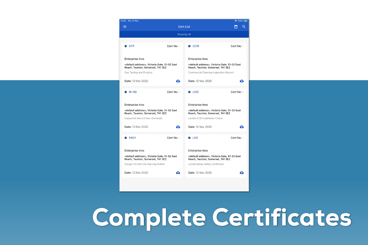 Clik Cert (Field) certificates