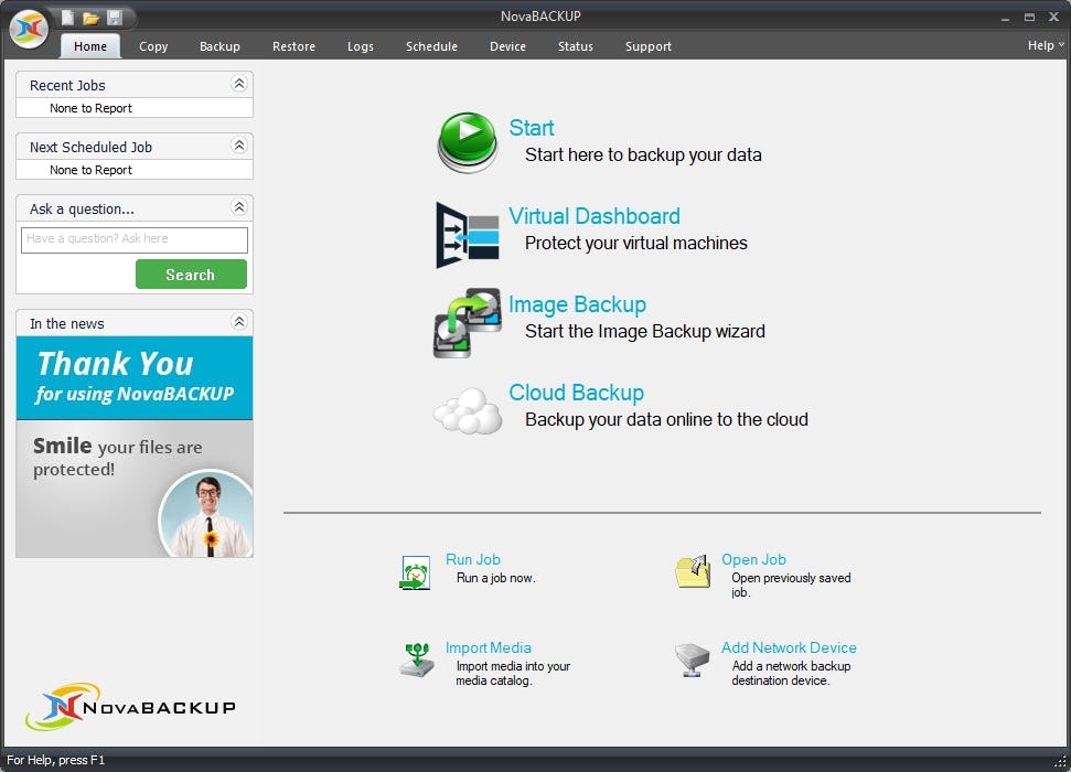 NovaBACKUP Server Agent