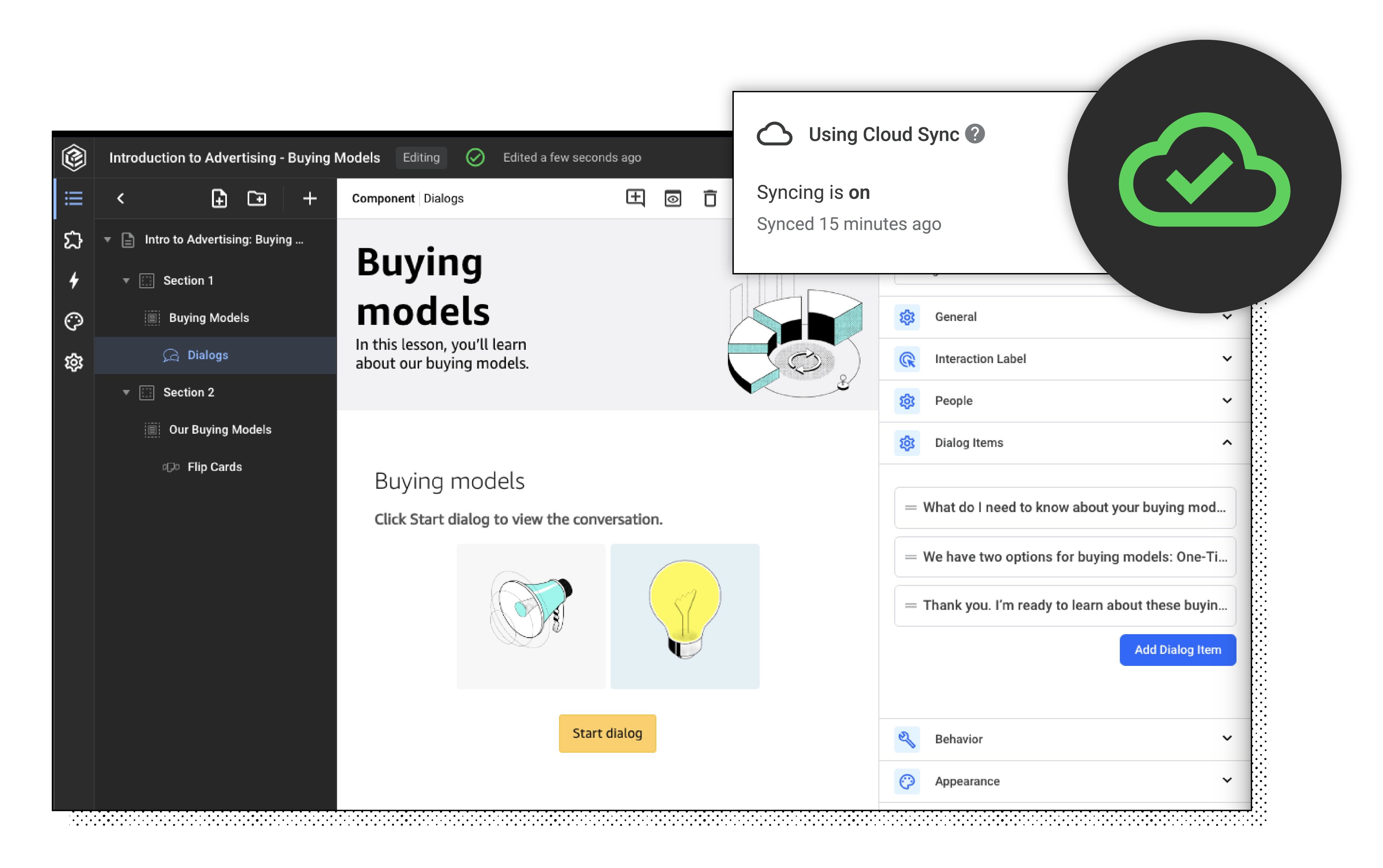 Evolve screenshot: With Intellum Evolve you can create HTML5 eLearning content, interactive educational experiences, and simulations delivered inline across every device and browser.