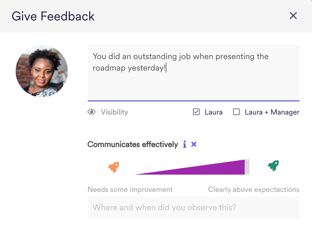 Feedback - Modal