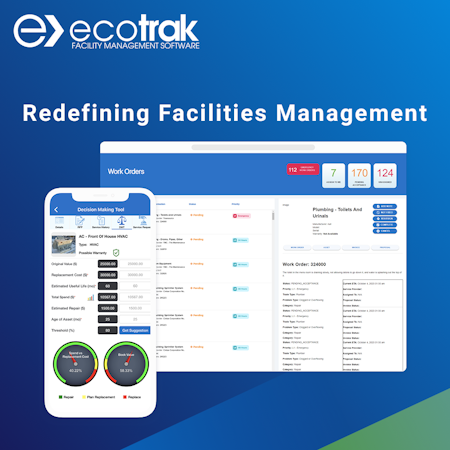 Ecotrak Facility Management Software screenshot: Facilities Management Software Desktop and Mobile App