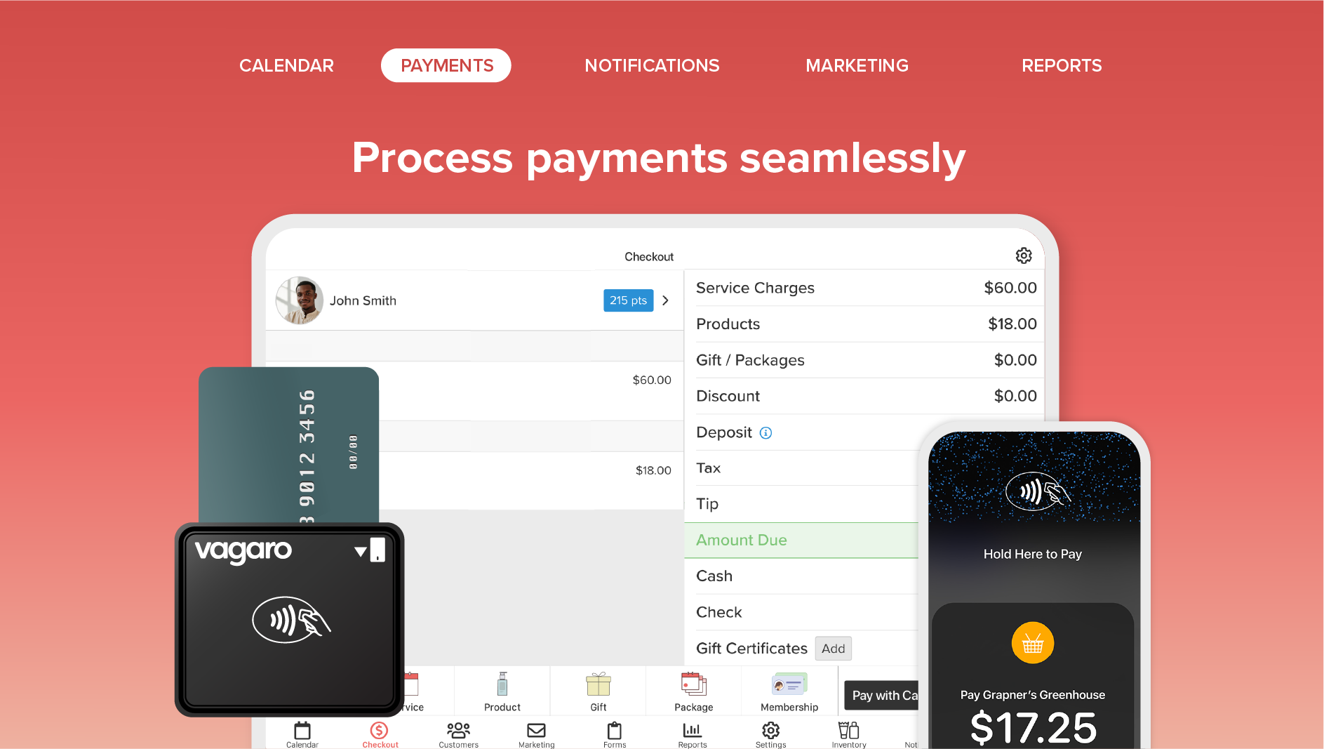 Vagaro Software - Vagaro Process payments seamlessly