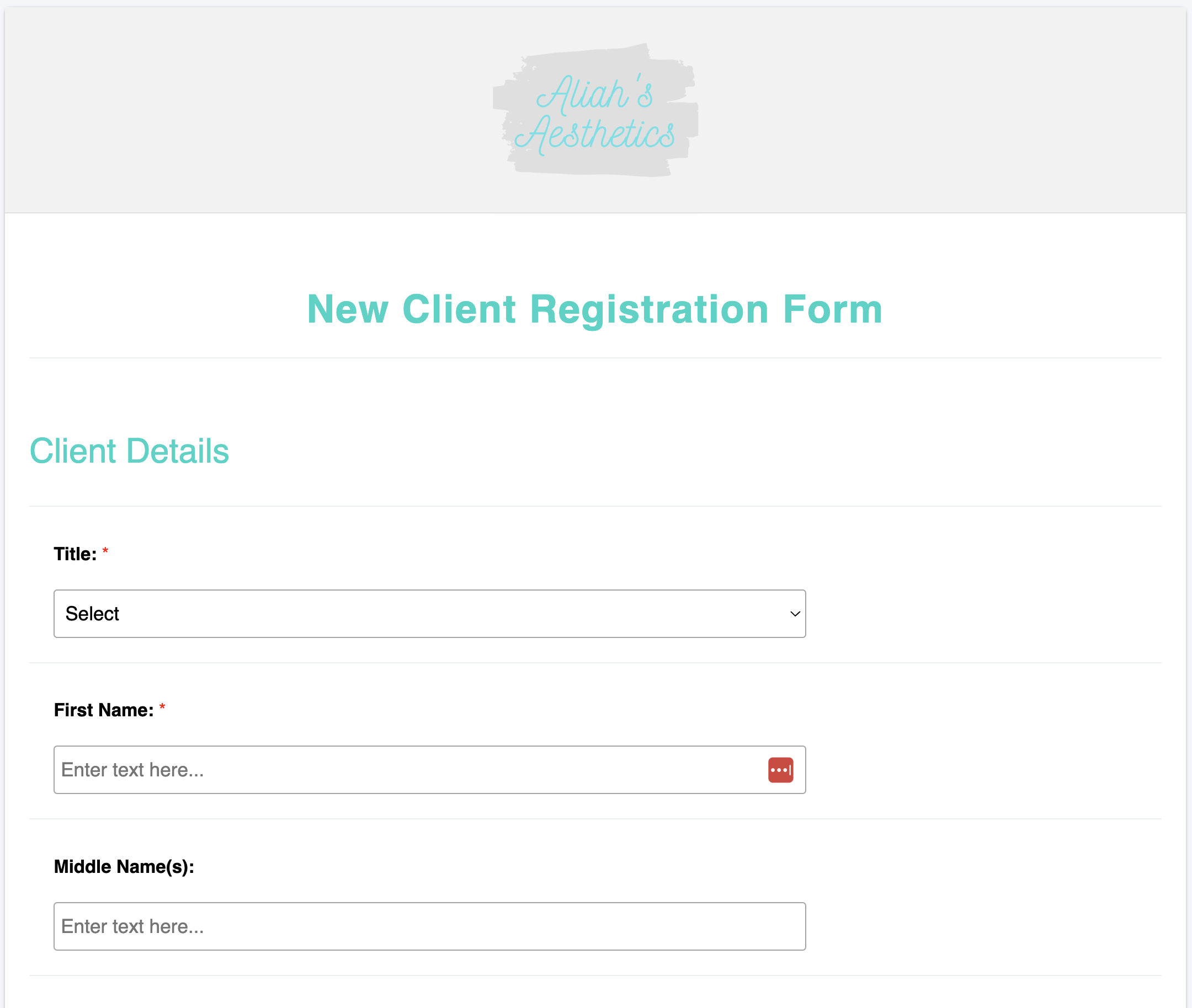 Online forms can be sent to clients via Email and SMS to complete remotely, or can be completed face to face with the client at the appointment. Customise with your own logo and colours. 100's of Templates Available or Build your Own Forms!