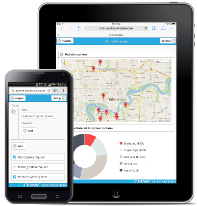 Cyanic HSE Software - Cyanic HSE software is available on desktops, iPhone, iPad and Android devices