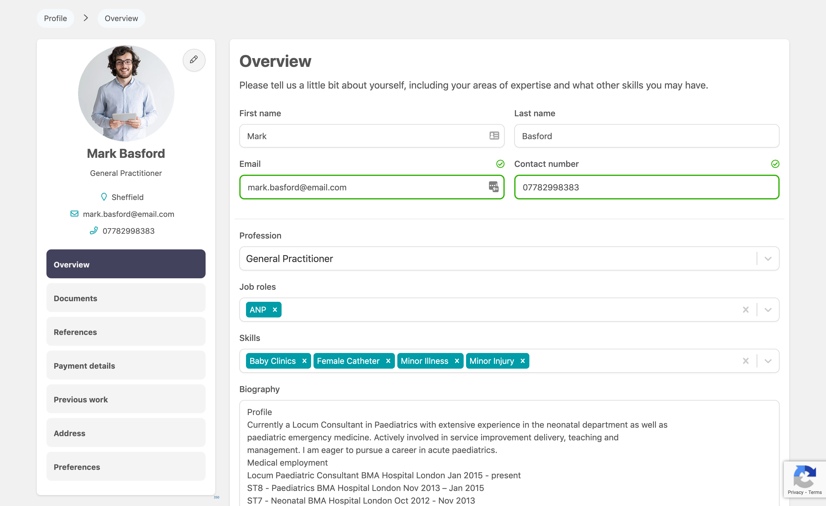 Flex Software - Candidates can build profiles to showcase their qualifications, experience and skills