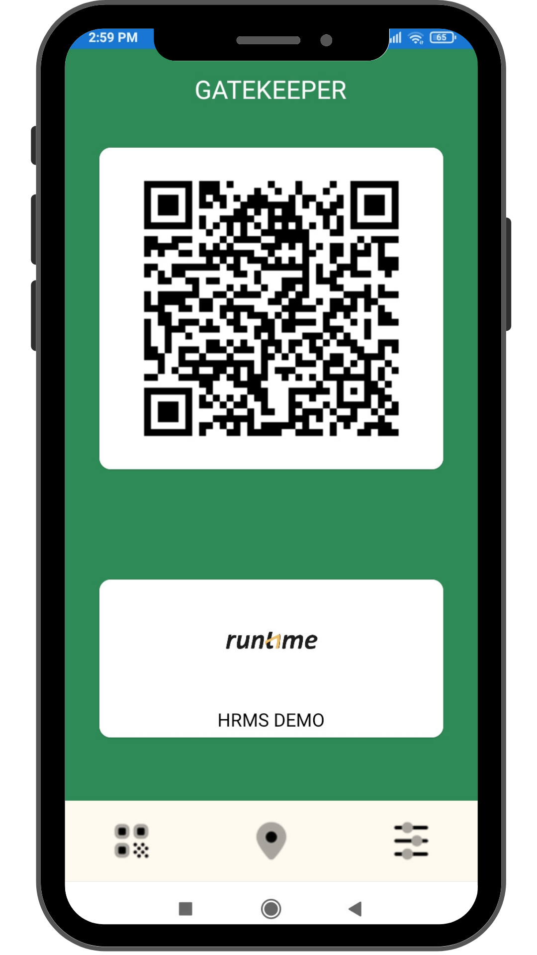 Contact-less attendance with Runtime Gatekeeper - Scan QR with Mobile to mark attendance.