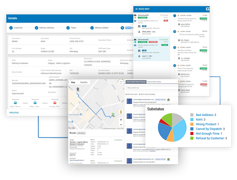 ClearDestination is a cloud-based delivery management solution that enables retailers, carriers and manufacturers to manage and visualize multi-modal networks across a suite of integrated modules