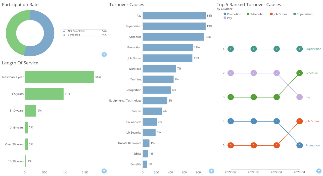 Interactive Dashboard Top Turnover Causes