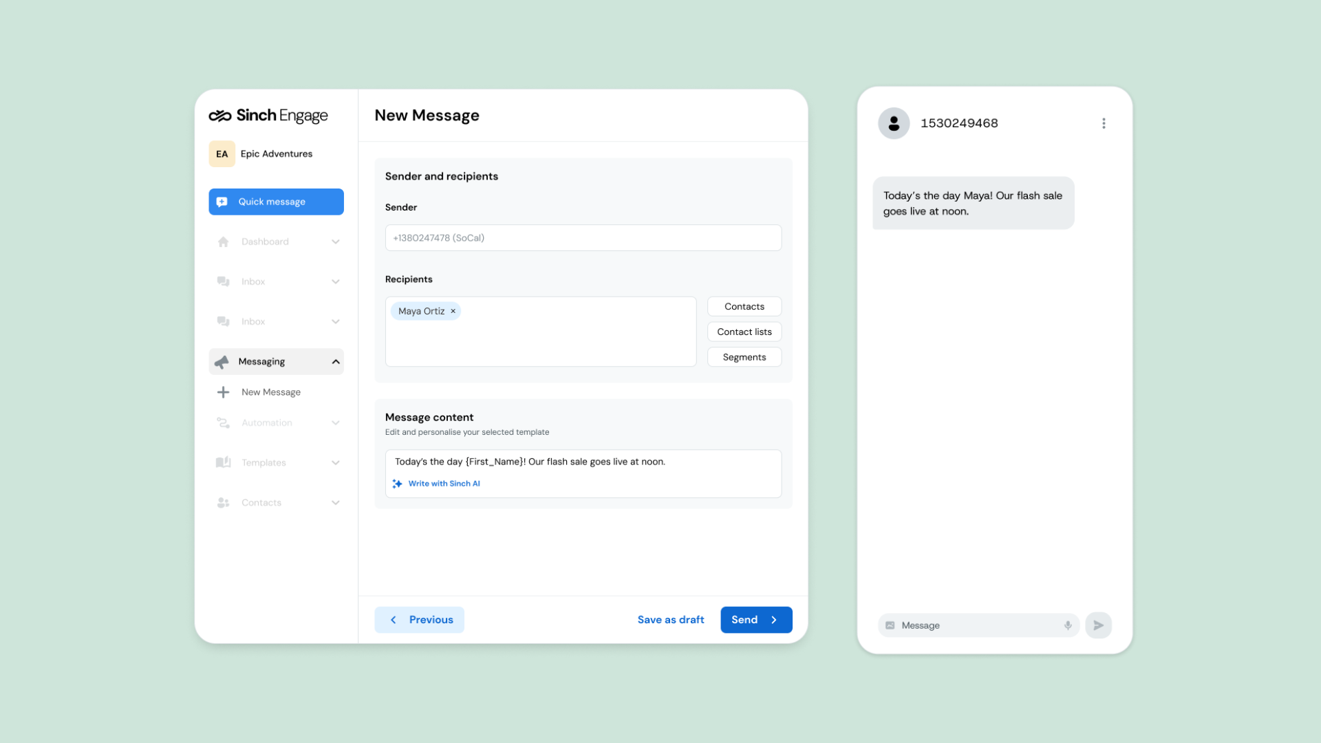 Sinch Engage Logiciel - 1