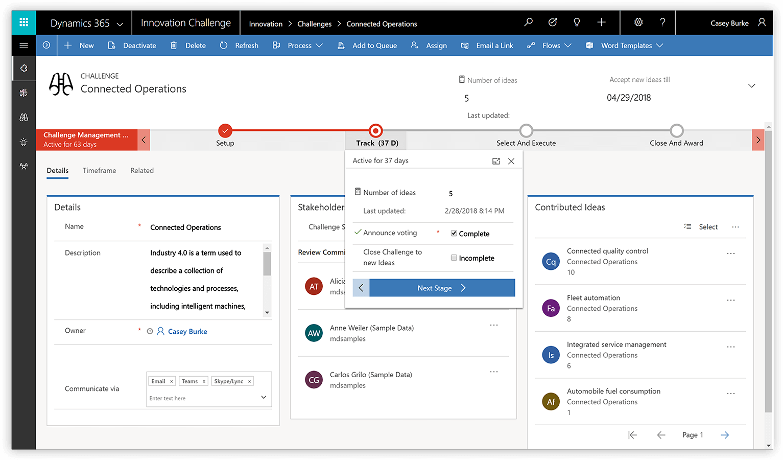 Microsoft Power Apps connected operations details