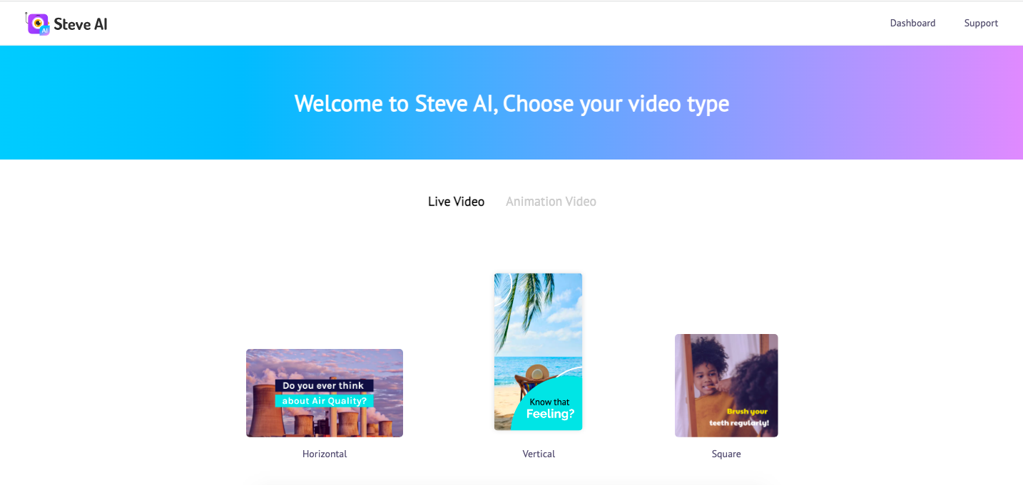 Create Live or Animation Video