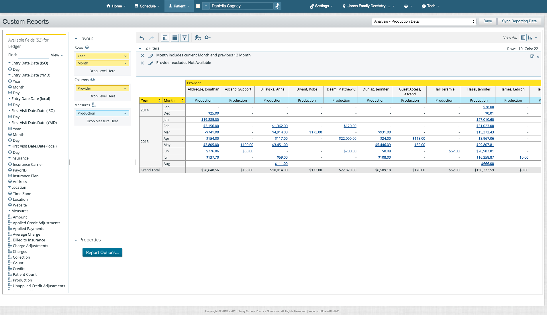 Dentrix Ascend Software - Dentrix Ascend offers users a drag-and-drop interface for custom report creation